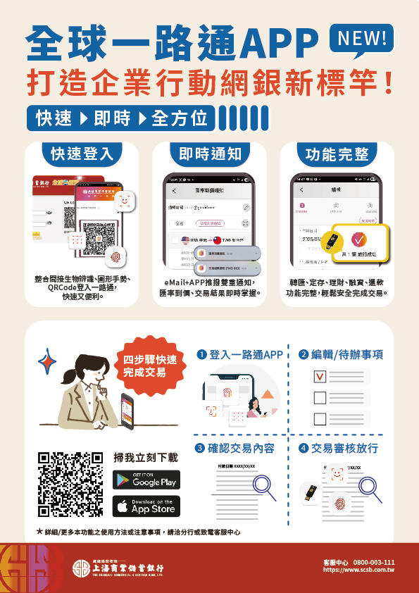 全球一路通app 打造企業行動網銀新標竿!
